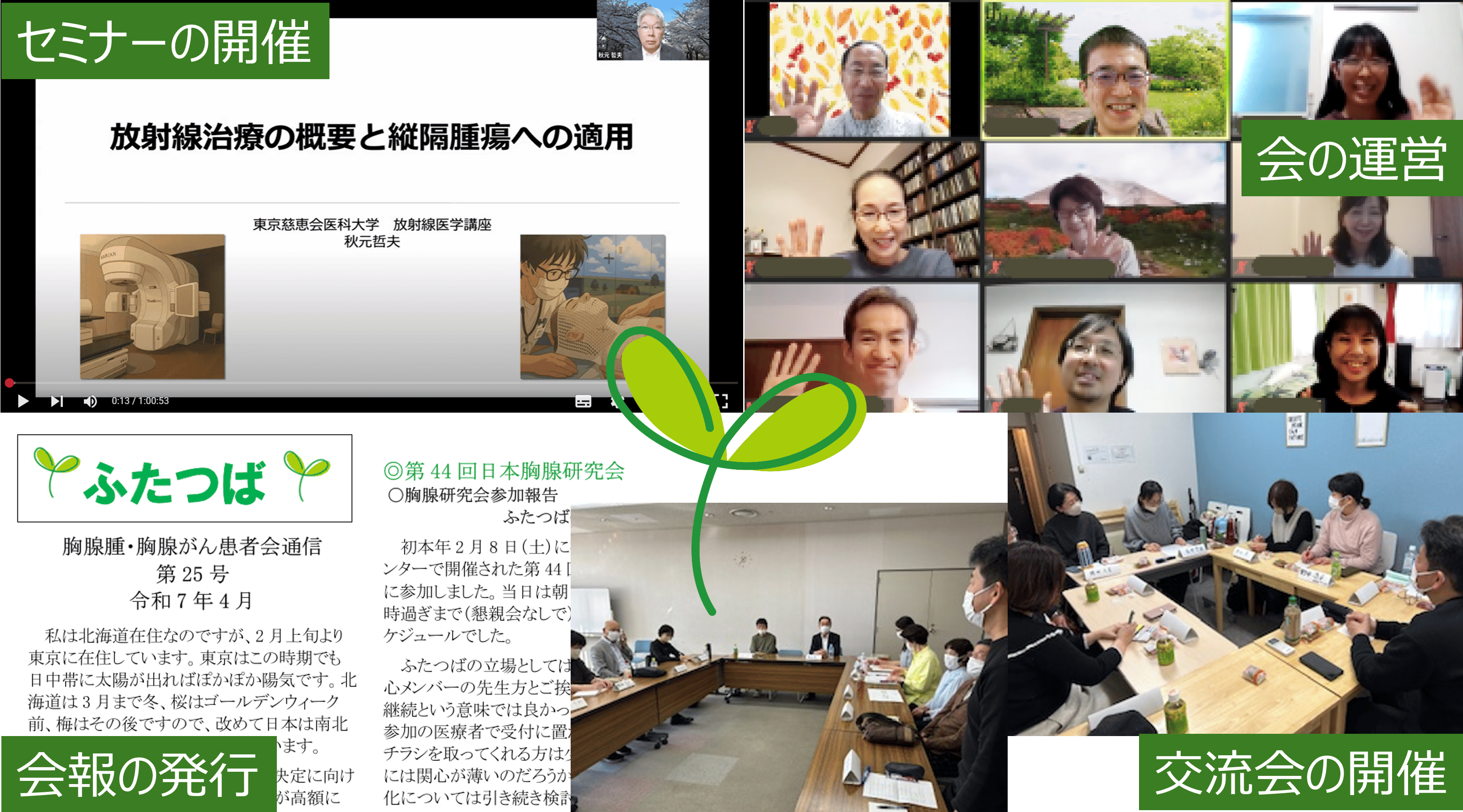 胸腺腫・胸腺がん患者会 ふたつば | ジャパンキャンサーフォーラム
